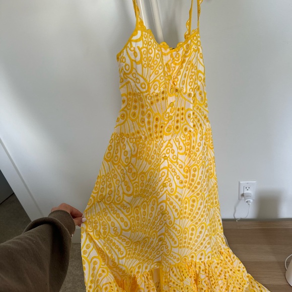 these three boutique Dresses & Skirts - These Three Boutique Yellow Eyelet Dress